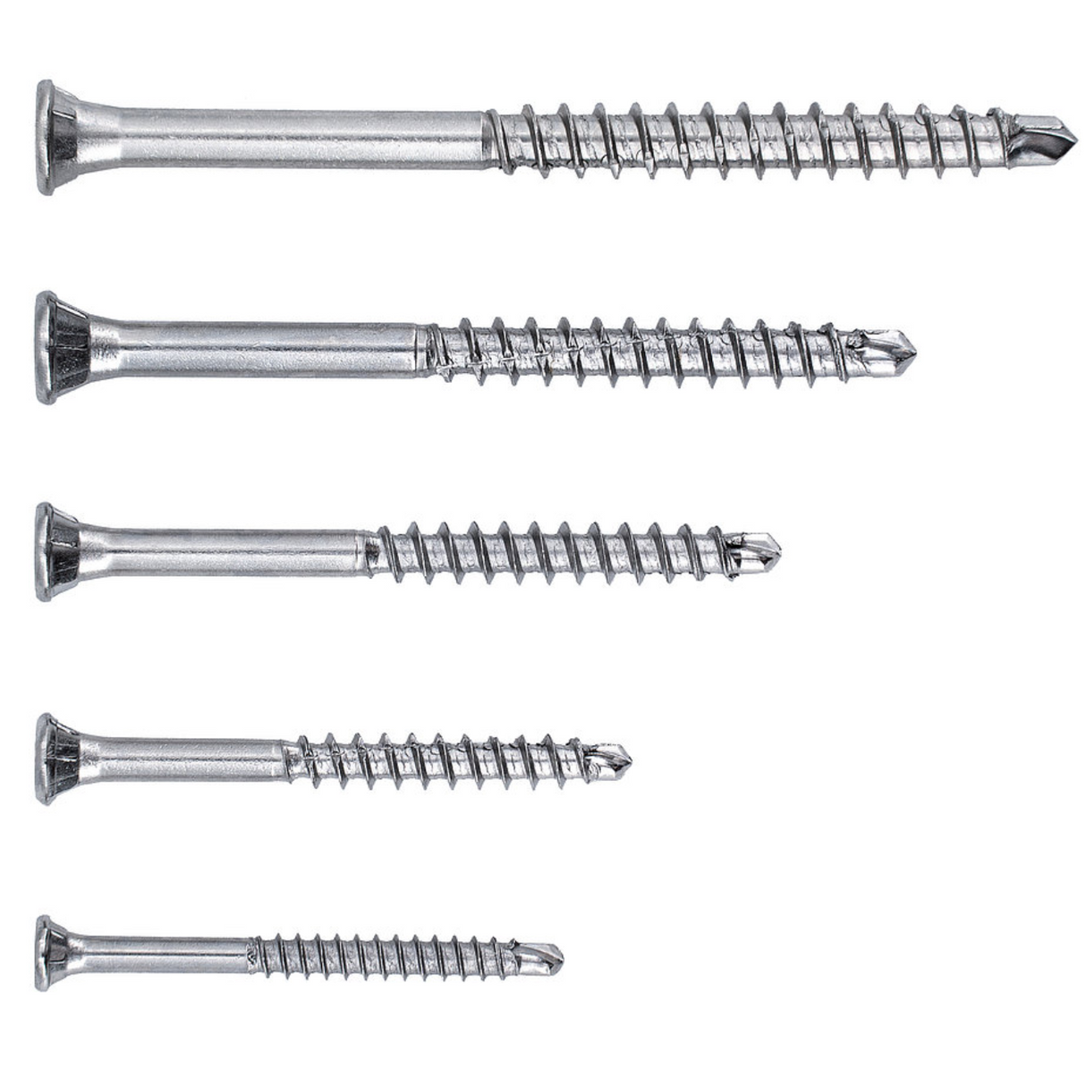 Edelstahl-Bohrschrauben mit Zylinderkopf (5,0 x 90 mm)