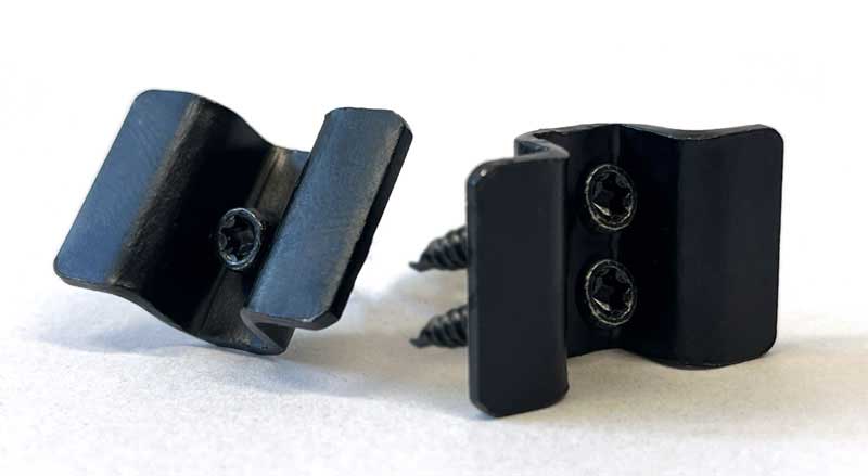 CLIP-FIXX, ORIGINAL stainless steel clip fastening for concealed screwing of robinia