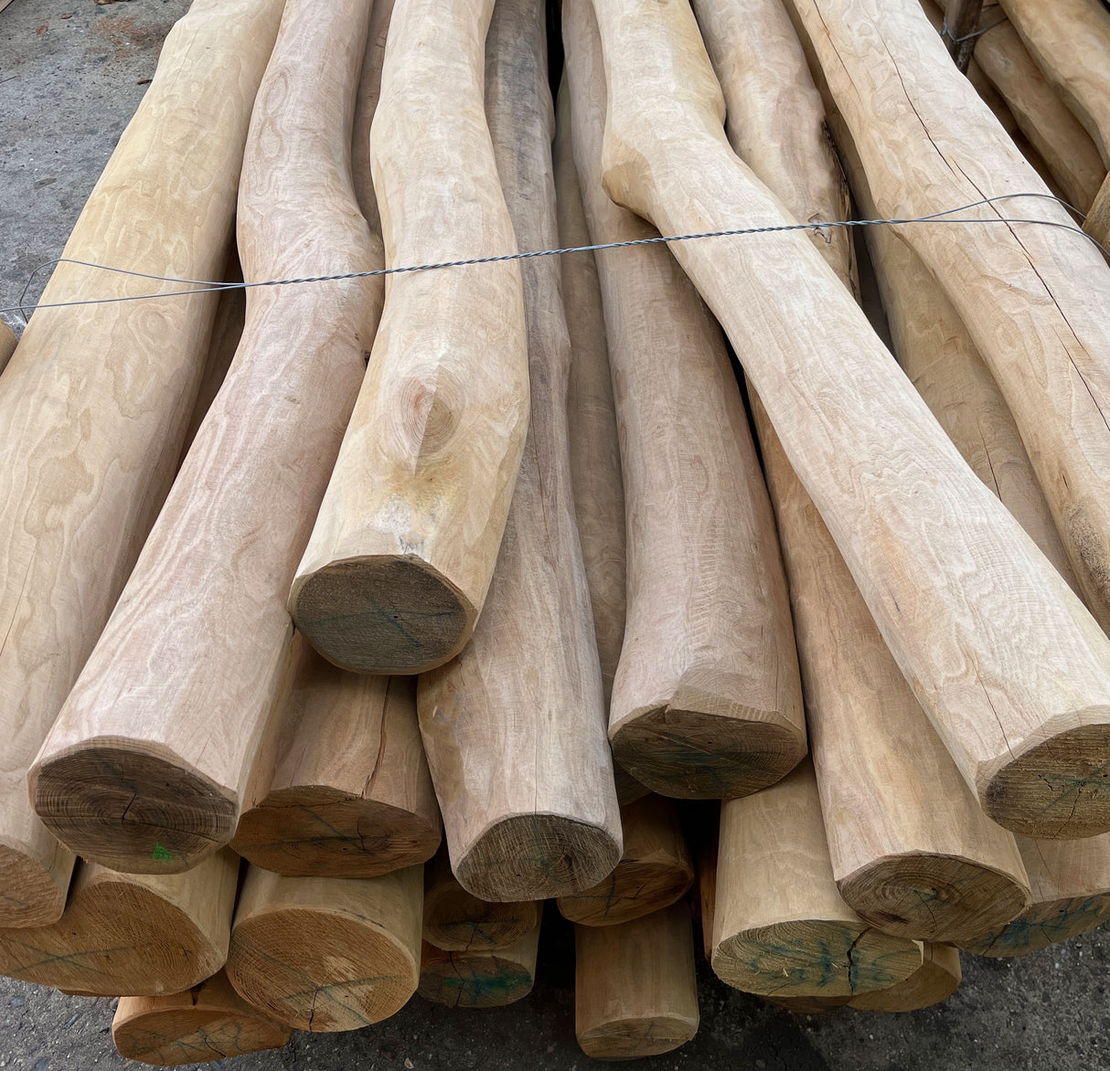 Palissade (bois rond), 120-160 mm