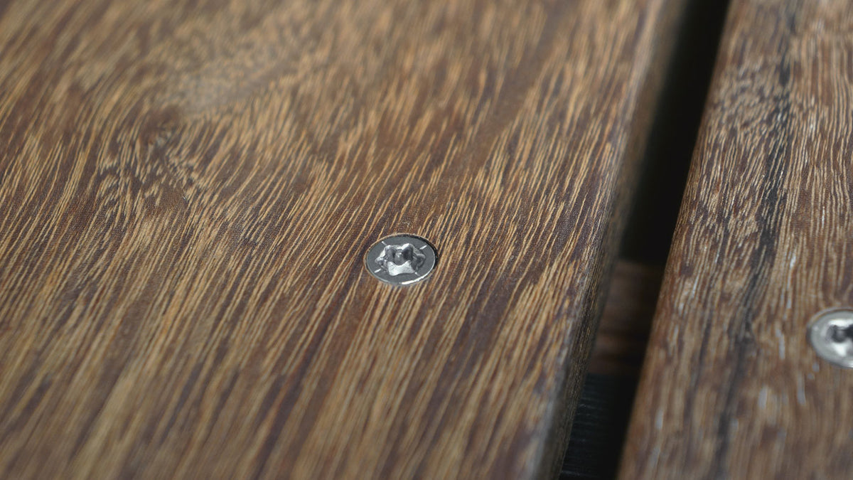 Holzverbindung mit Edelstahl-Bohrschrauben