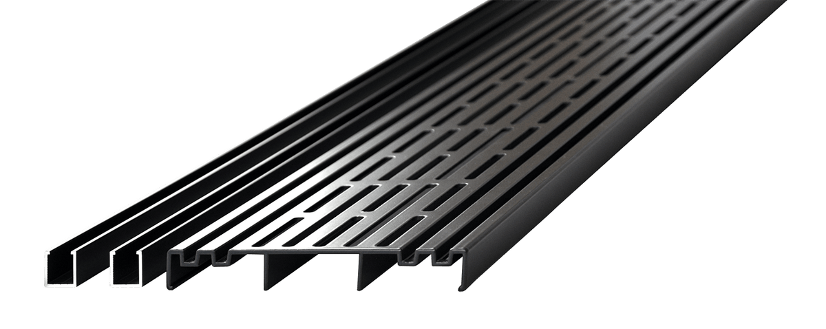 RELO V Ventilations- und Entwässerungsprofil 150 mm, Aluminium, 1200 mm