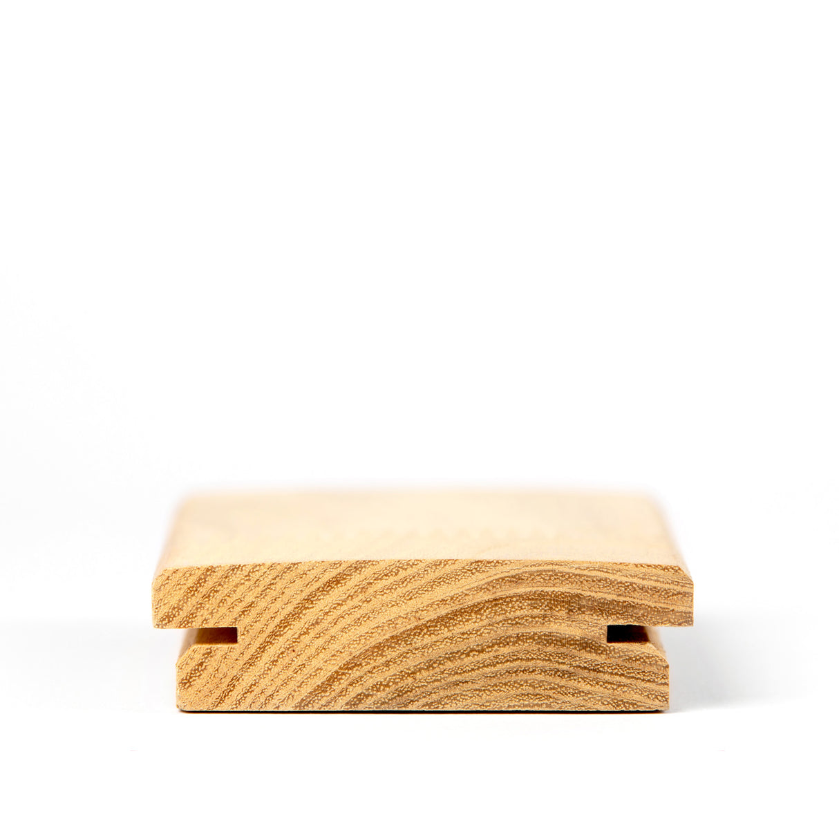 Terrassendiele Robinie 80 x 22 mm, genutet, stehende Keilzinkung, bombiert