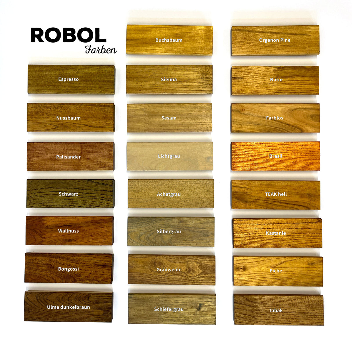 Huile pour bois ROBOL «COLOR», 0,75 litre, avec pigments de couleur GRIS AGATE