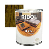 RIBOL Holzschutz-Öl Farbe: "SCHWARZ" für Harthölzer (z.B. Robinie, Eiche, Teak u.v.m.), Nr. 569-101-075, 0,75 Liter (für max. 17qm)