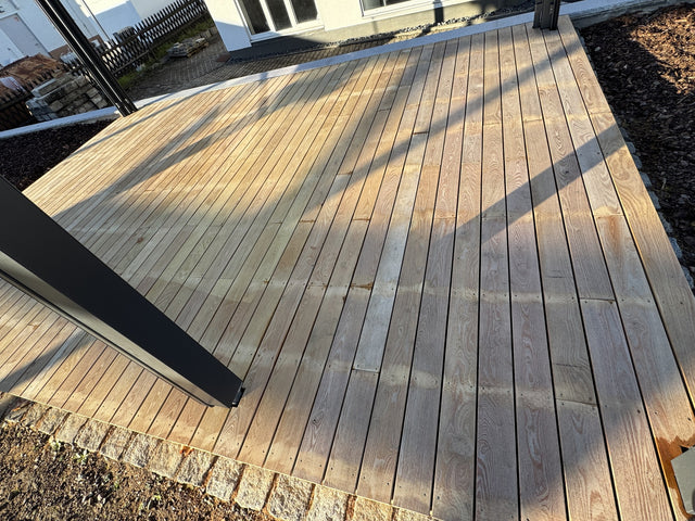 Terrassendiele Robinie Systemdiele MASSIV glattkant