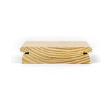 Terrassendiele Robinie ECO SELECT 100 x 23 mm, genutet, keilgezinkt – Profilansicht