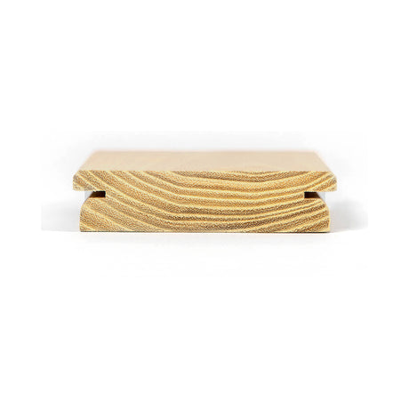 Terrassendiele Robinie ECO SELECT 100 x 23 mm, genutet, keilgezinkt – Profilansicht