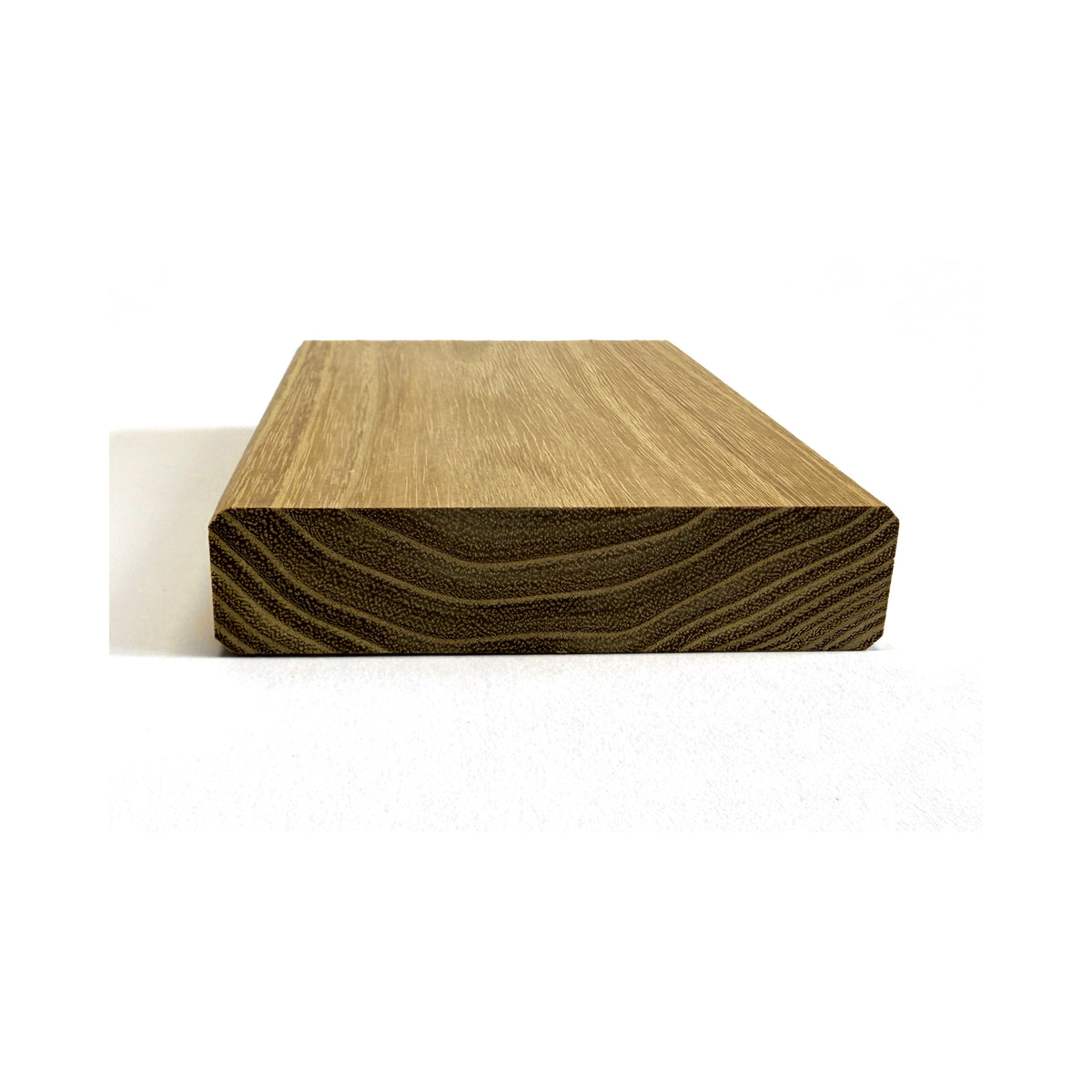 Terrassendiele Robinie PREMIUM SELECT 118 x 23 mm, glattkant, keilgezinkt – Stirnseite