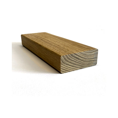 Terrassendiele Robinie BASIC (2. Wahl) 50 x 21 mm, glattkant, keilgezinkt – Profilansicht