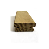 Terrassendiele Robinie ECO SELECT 50 x 23 mm, genutet, keilgezinkt – Stirnseite