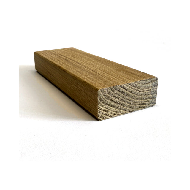 Terrassendiele Robinie ECO SELECT 50 x 23 mm, glattkant, keilgezinkt – Profilansicht
