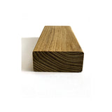 Terrassendiele Robinie ECO SELECT 50 x 23 mm, glattkant, keilgezinkt – Stirnseite