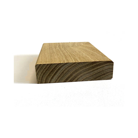 Terrassendiele Robinie BASIC (2. Wahl) 80 x 21 mm, glattkant, keilgezinkt – Stirnseite