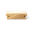 Terrassendiele Robinie ECO SELECT 80 x 23 mm, genutet, keilgezinkt, bombiert – Profilansicht