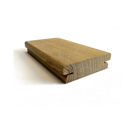 Terrassendiele Robinie ECO SELECT 80 x 23 mm, genutet, keilgezinkt – Profilansicht