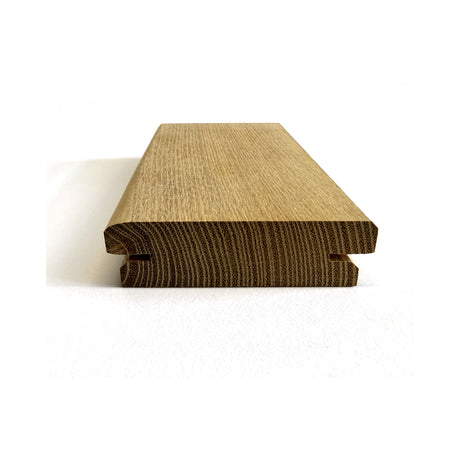 Terrassendiele Robinie ECO SELECT 80 x 23 mm, genutet, keilgezinkt – Stirnseite