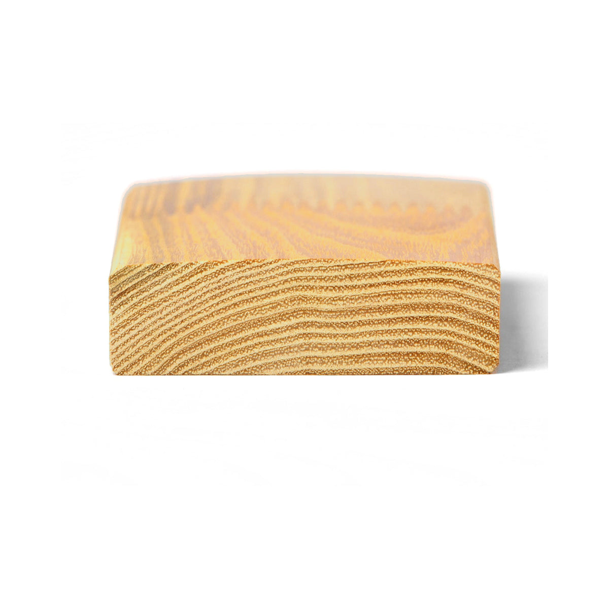 Terrassendiele Robinie ECO SELECT 80 x 23 mm, glattkant, keilgezinkt, bombiert – Profilansicht