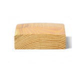 Terrassendiele Robinie ECO SELECT 80 x 23 mm, glattkant, keilgezinkt, bombiert – Profilansicht