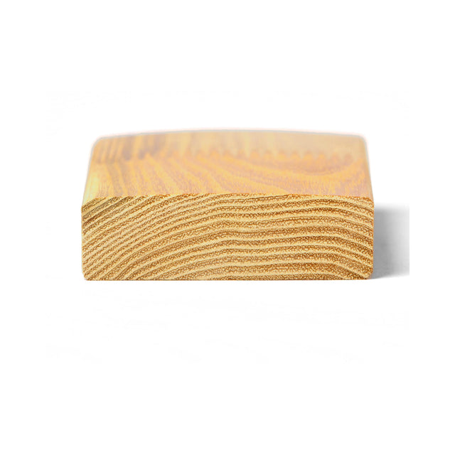 Terrassendiele Robinie ECO SELECT 80 x 23 mm, glattkant, keilgezinkt, bombiert – Profilansicht