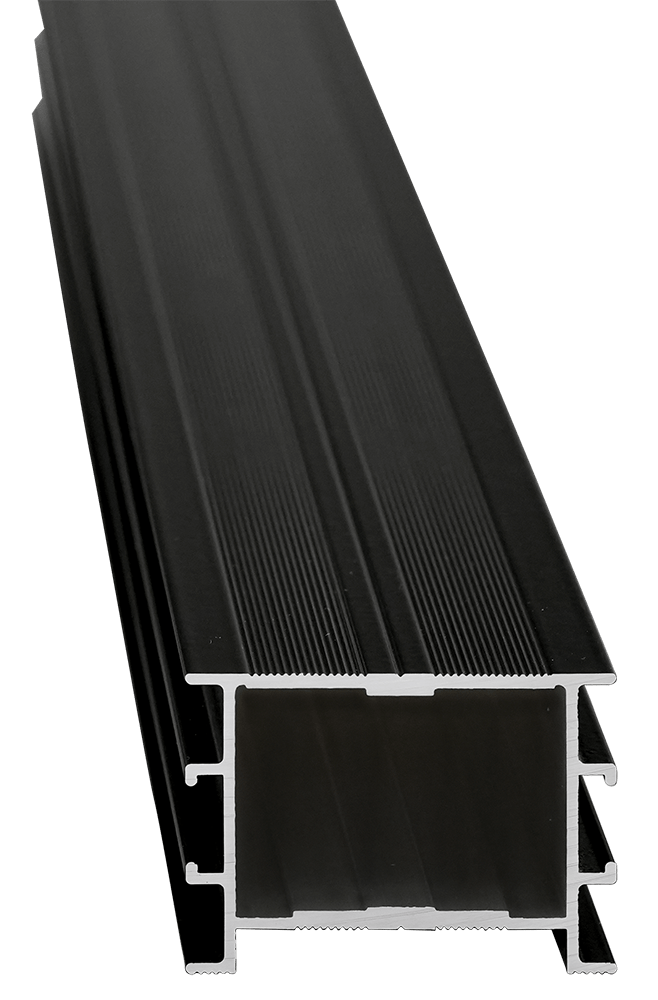 RELO Schiene W 56 x 40 mm schwarz