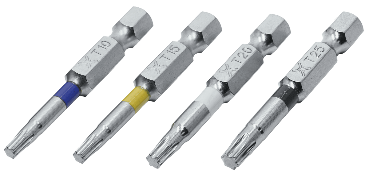 Bits TX für Terrassen- und Clipschrauben, 1/4 Zoll