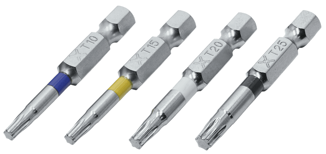 Bits TX für Terrassen- und Clipschrauben, 1/4 Zoll