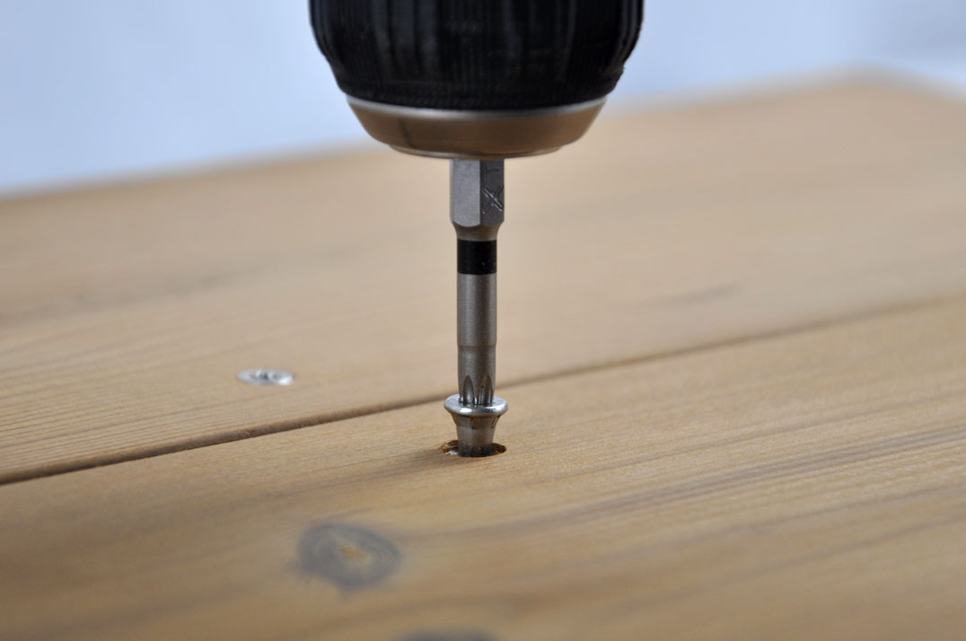 Bits TX für Terrassen- und Clipschrauben, 1/4 Zoll