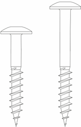 Fassadenschrauben HAPELA4 mit farbigem Kopf