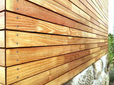 Panneau de façade Rhombus Robinia 120 x 22 mm