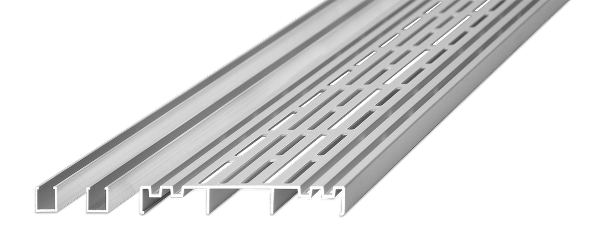 RELO V Ventilations- und Entwässerungsprofil 150 mm, Aluminium, 1200 mm