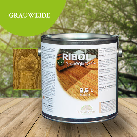 RIBOL Holzschutz-Öl Farbton GRAUWEIDE