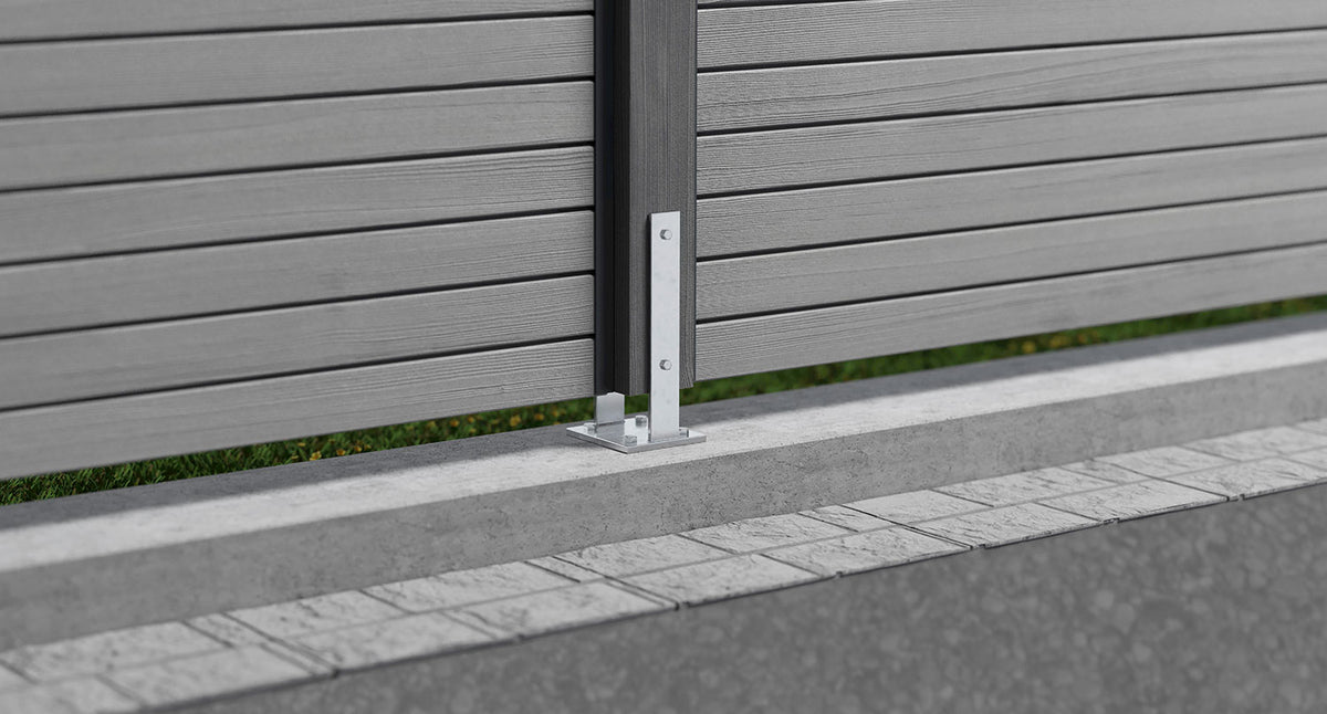 Zaun-Pfostenträger TERA PT 90 mm